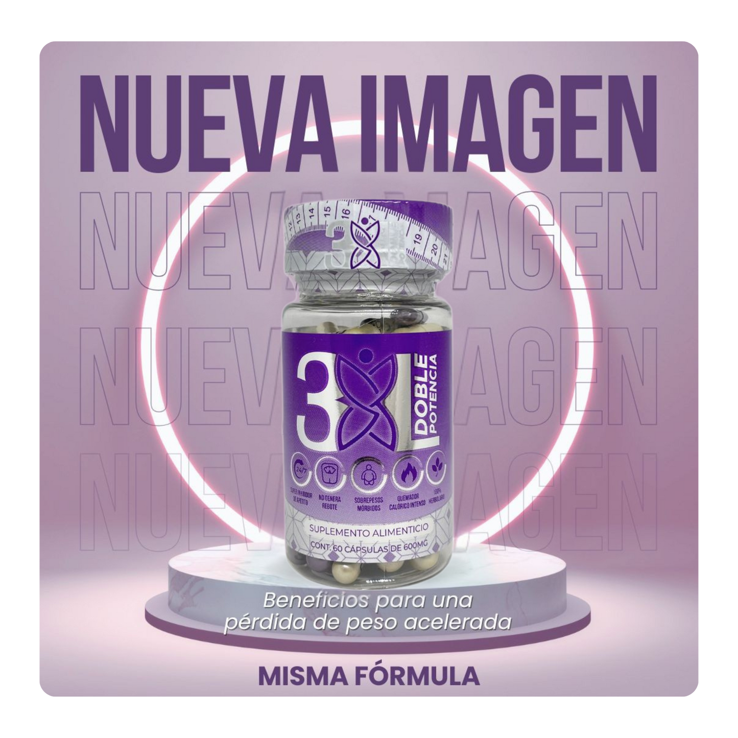 3乂𝗟 Doble Potencia by Apple BeneFIT®️ – 60 Capsulas