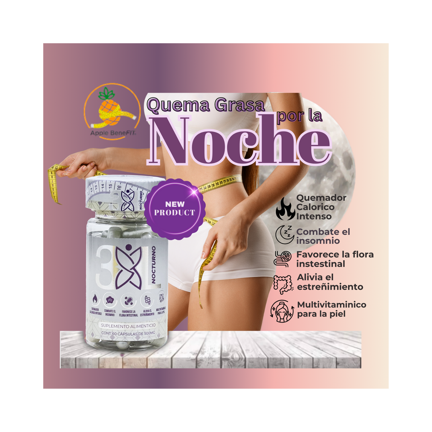 3XL Duo Doble Potencia + 3XL Nocturno by Apple BeneFit - Capsules