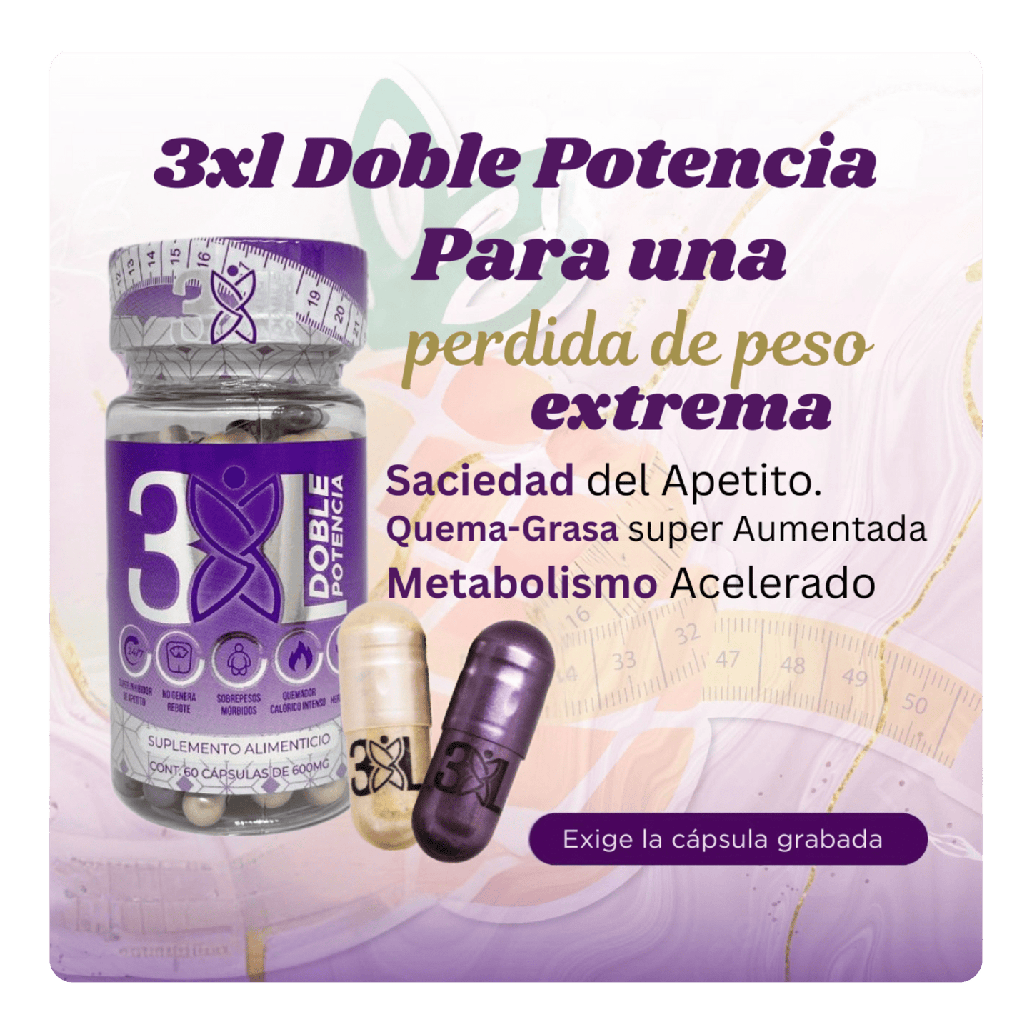 3X𝗟 Double Potency by Apple BeneFIT®️ – 60 Capsules - DendasStore