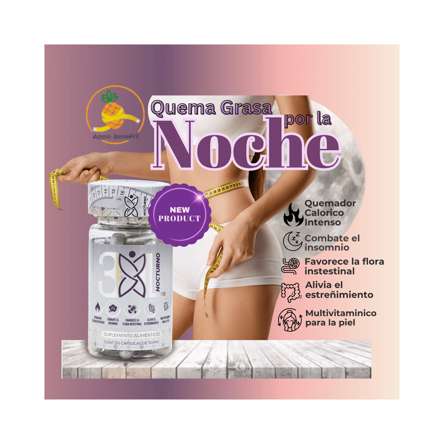 3XL Duo Doble Potencia + 3XL Nocturno by Apple BeneFit - Capsules - DendasStore