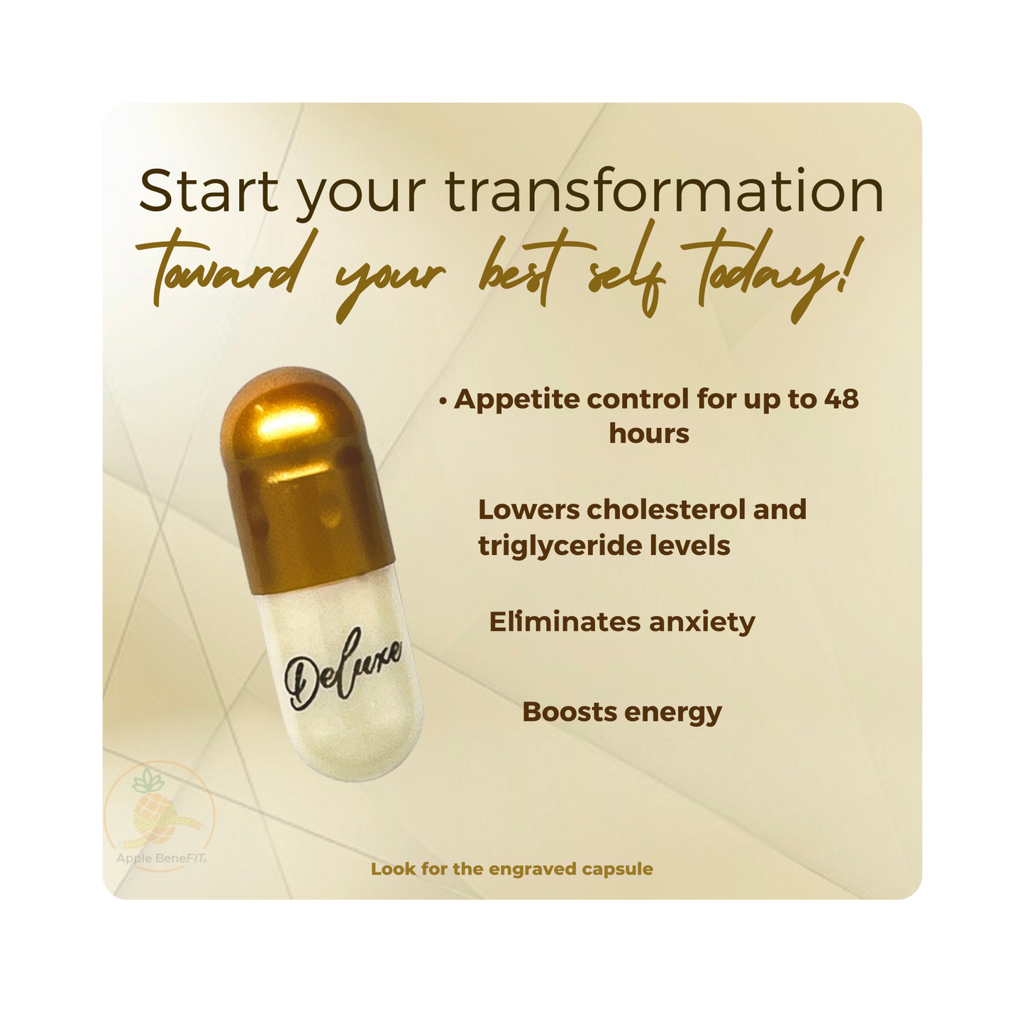 ByPass Deluxe – 48H Appetite Control, Natural Supplement for Weight Management, 30 Capsules