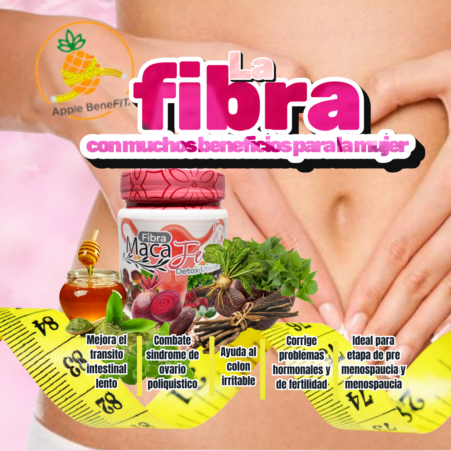 MacaFem Fibra by Apple BeneFIT® – Female Hormonal Balance Support 400g