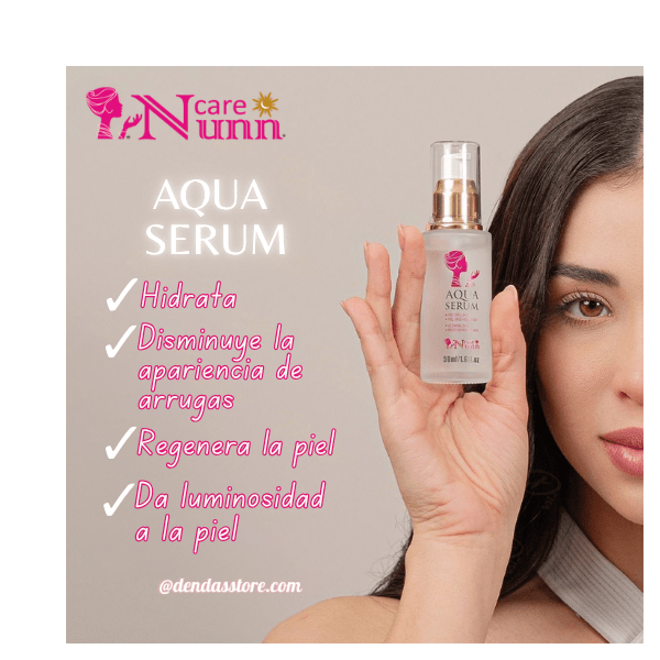 Aqua Serum by NunnCare – Deep Hydration Face Serum with Hyaluronic Acid & Vitamin E (1.6 fl oz) - DendasStore