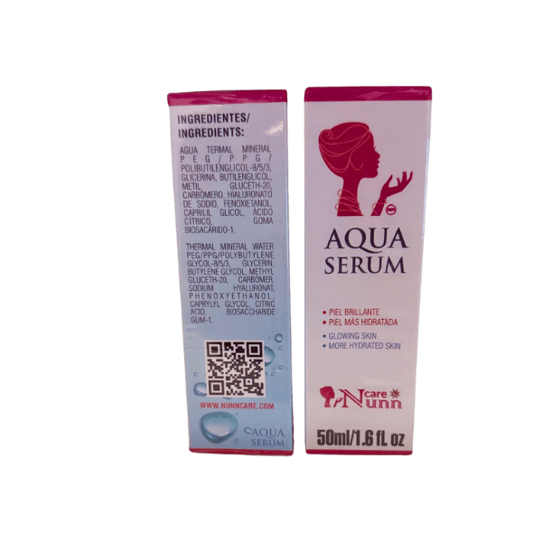 Aqua Serum by NunnCare – Deep Hydration Face Serum with Hyaluronic Acid & Vitamin E (1.6 fl oz) - DendasStore