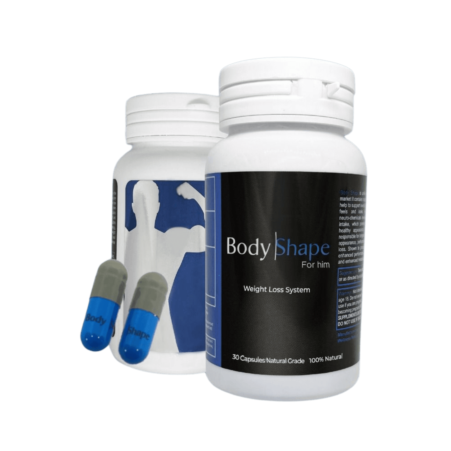 BodyShape For Him – Herbal Fat Burner & Muscle Support for Men (30 Capsules) - DendasStore