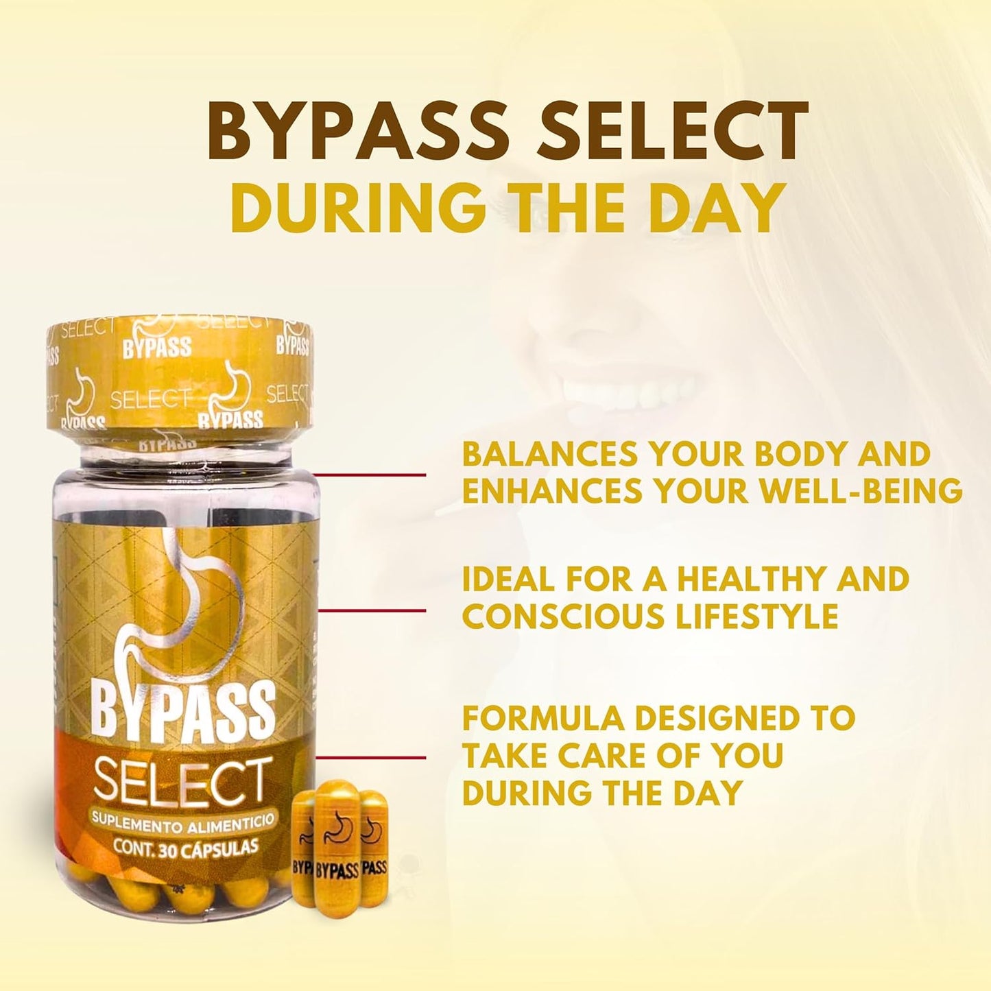 Bypass Select by Apple BeneFIT®️ - Destroys accumulated Fat - 2 Bottles (30 ct each) - DendasStore