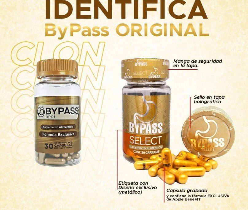 Bypass Select by Apple BeneFIT®️ - Destroys accumulated Fat - 2 Bottles (30 ct each) - DendasStore