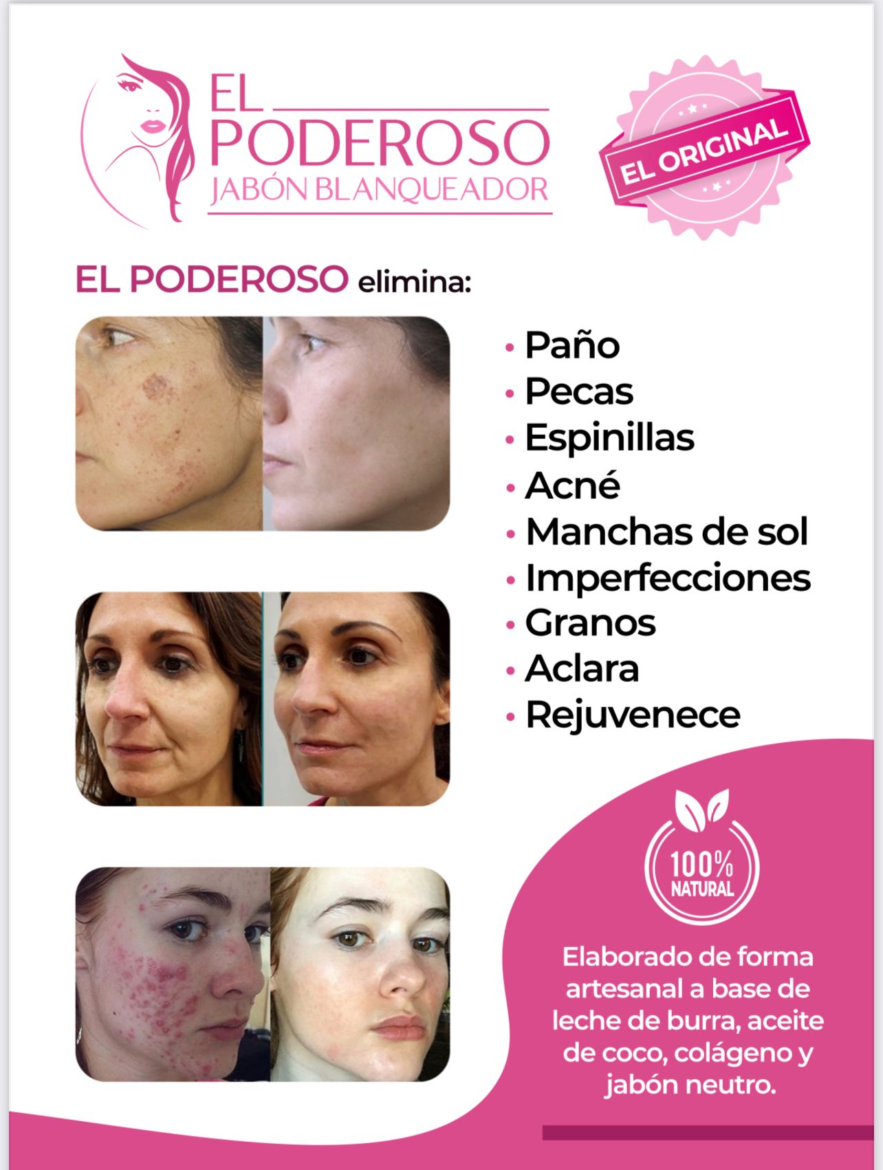 Jabon El Poderoso: The Powerful Whitening Soap - 100% Original - DendasStore