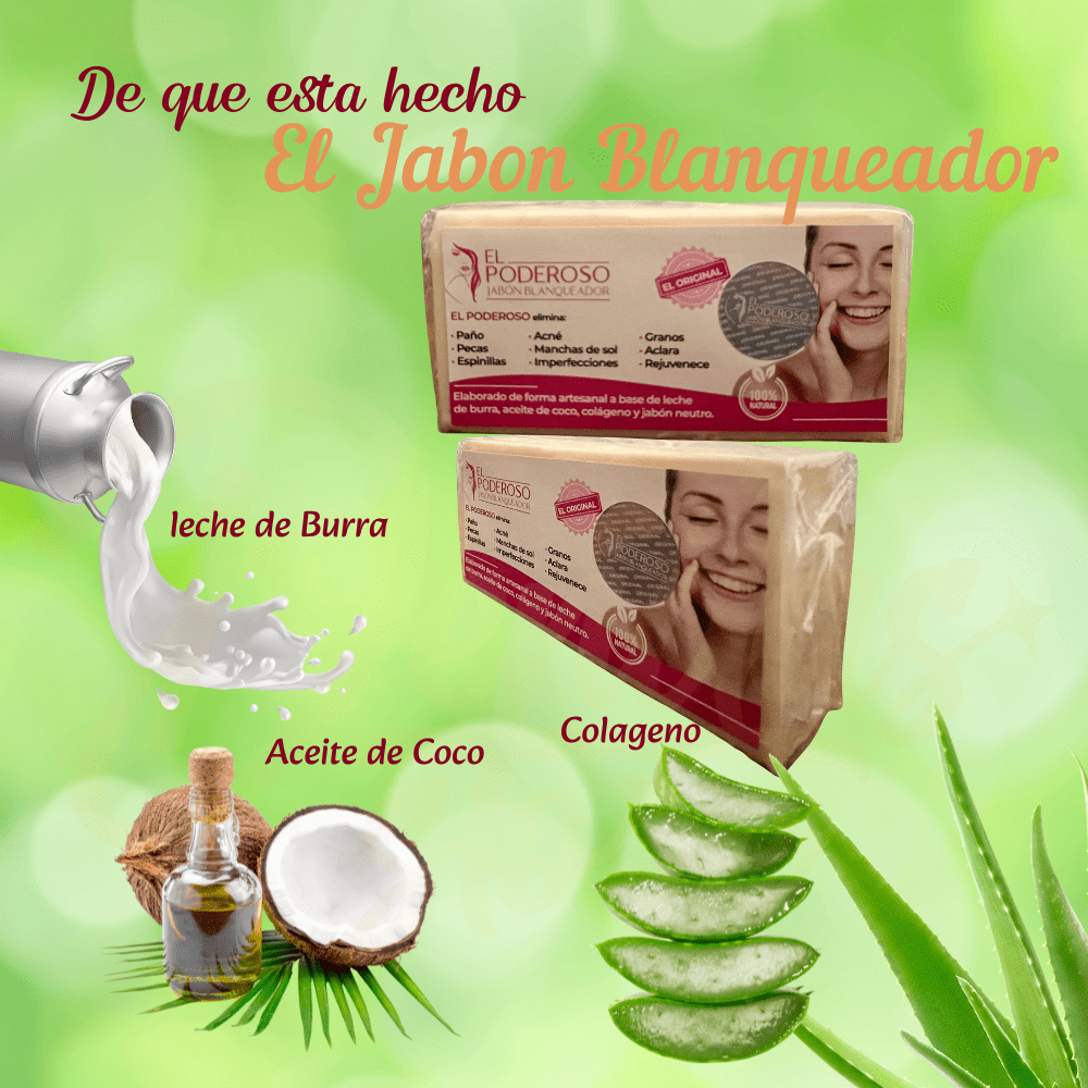 Jabon El Poderoso: The Powerful Whitening Soap - 100% Original - DendasStore