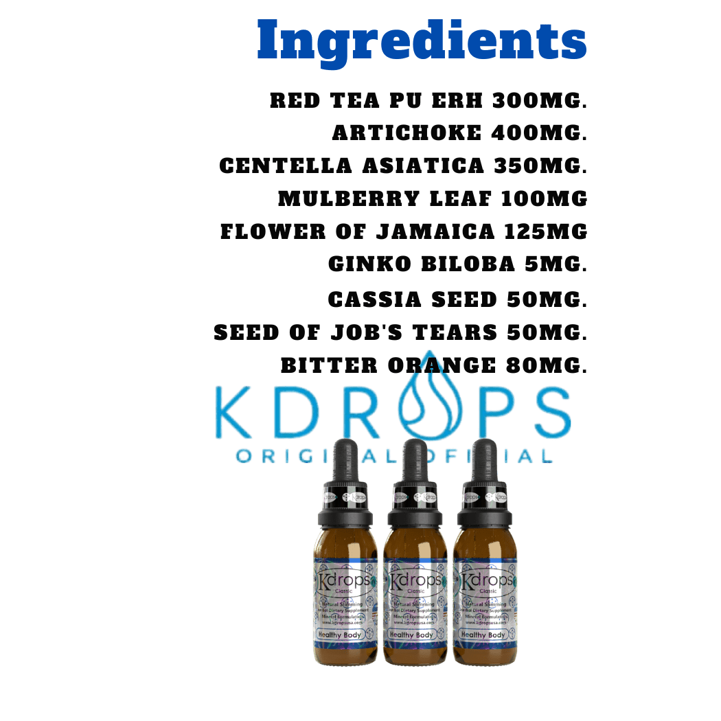 Kdrops Classic – Natural Detox & Energy Boost Drops (1 Dropper) - DendasStore
