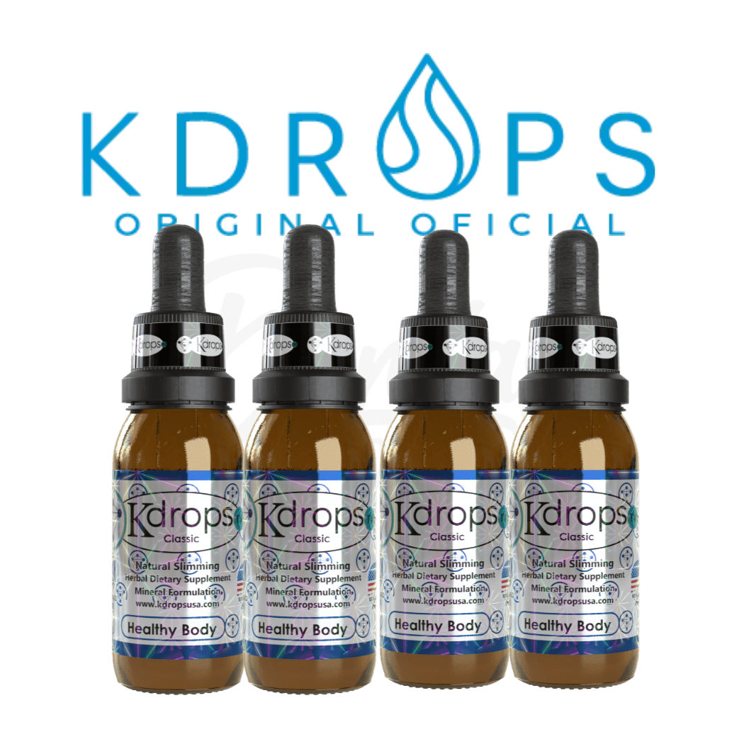 Kdrops Classic – Natural Detox & Energy Boost Drops (4 Droppers) - DendasStore