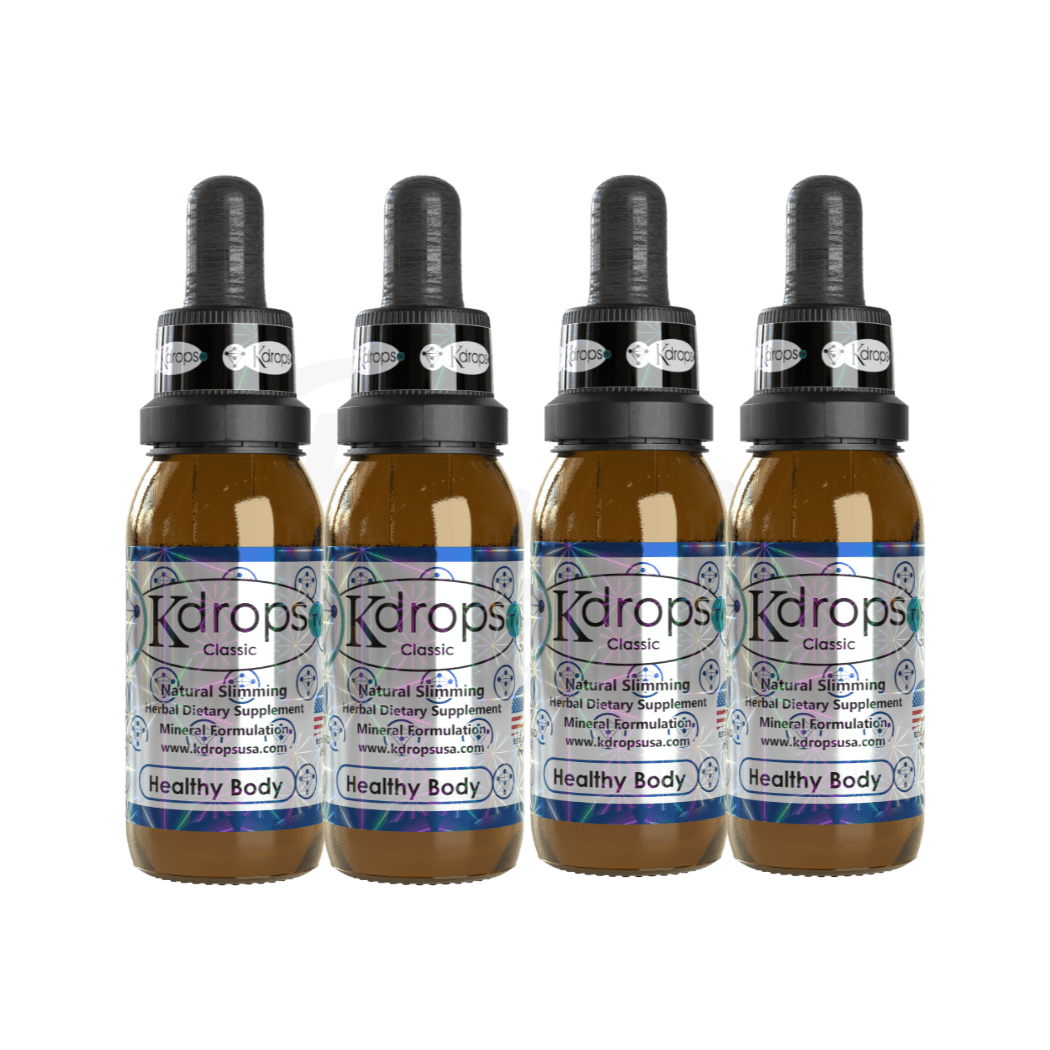 Kdrops Classic – Natural Detox & Energy Boost Drops (4 Droppers) - DendasStore