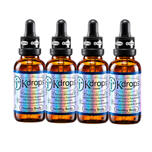 Kdrops Classic – Natural Metabolic Support Drops (4-Bottle Set) + 1 FREE BOTTLE - DendasStore