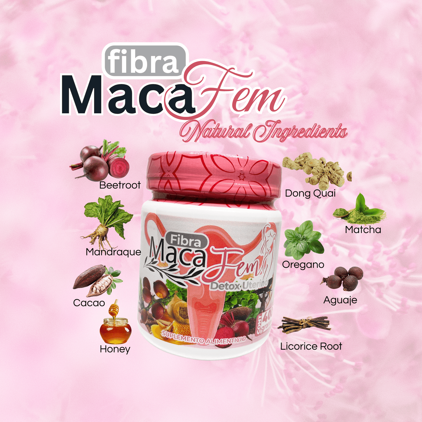 MacaFem Plus & Maca Fem Fibra Kit – for Digestive Balance and Women’s Wellness - DendasStore