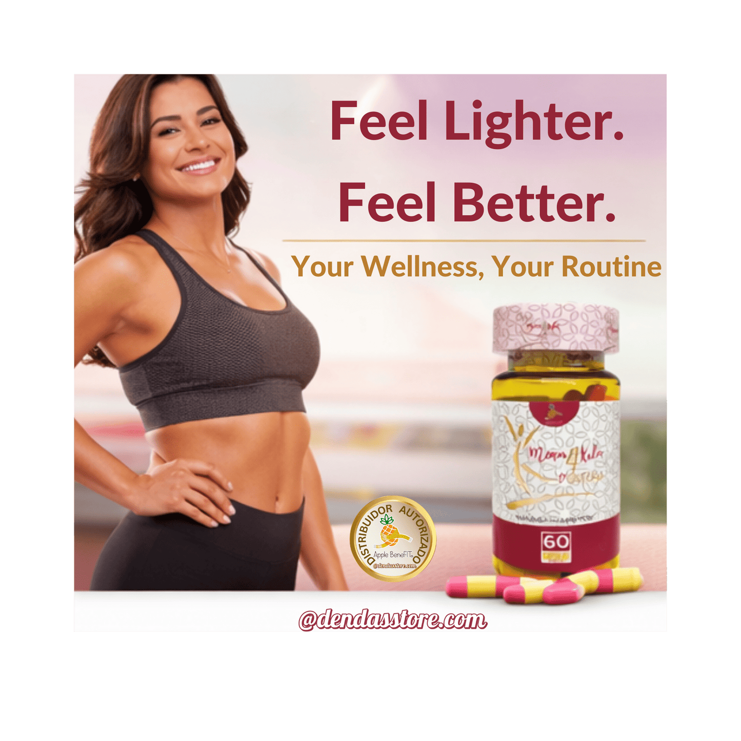 Menos 4 Kilos d’Cintura | Natural Herbal Capsules for Waist & Digestive Support – 60 Count - DendasStore