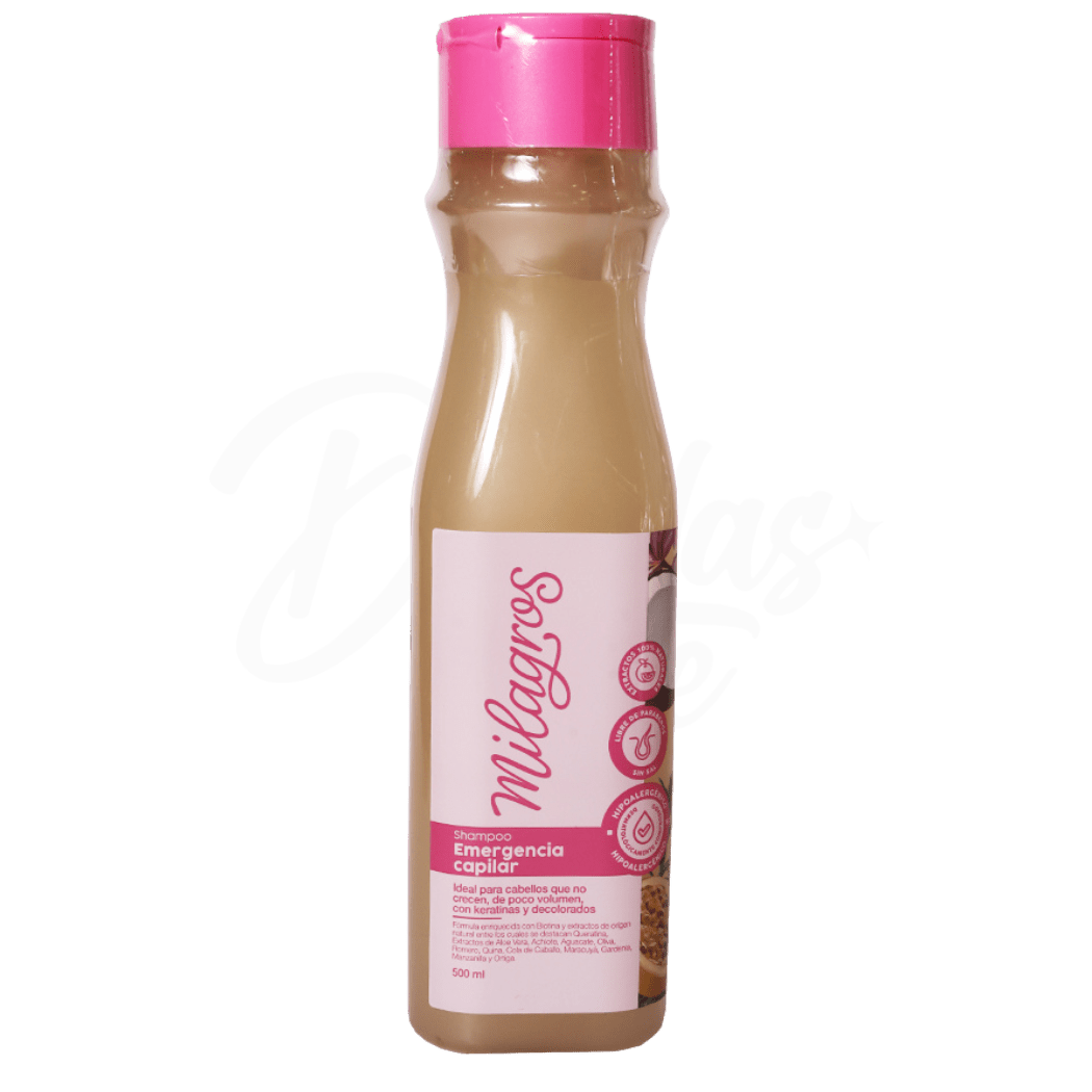MILAGROS Emergencia Capilar Shampoo 500 ml - DendasStore