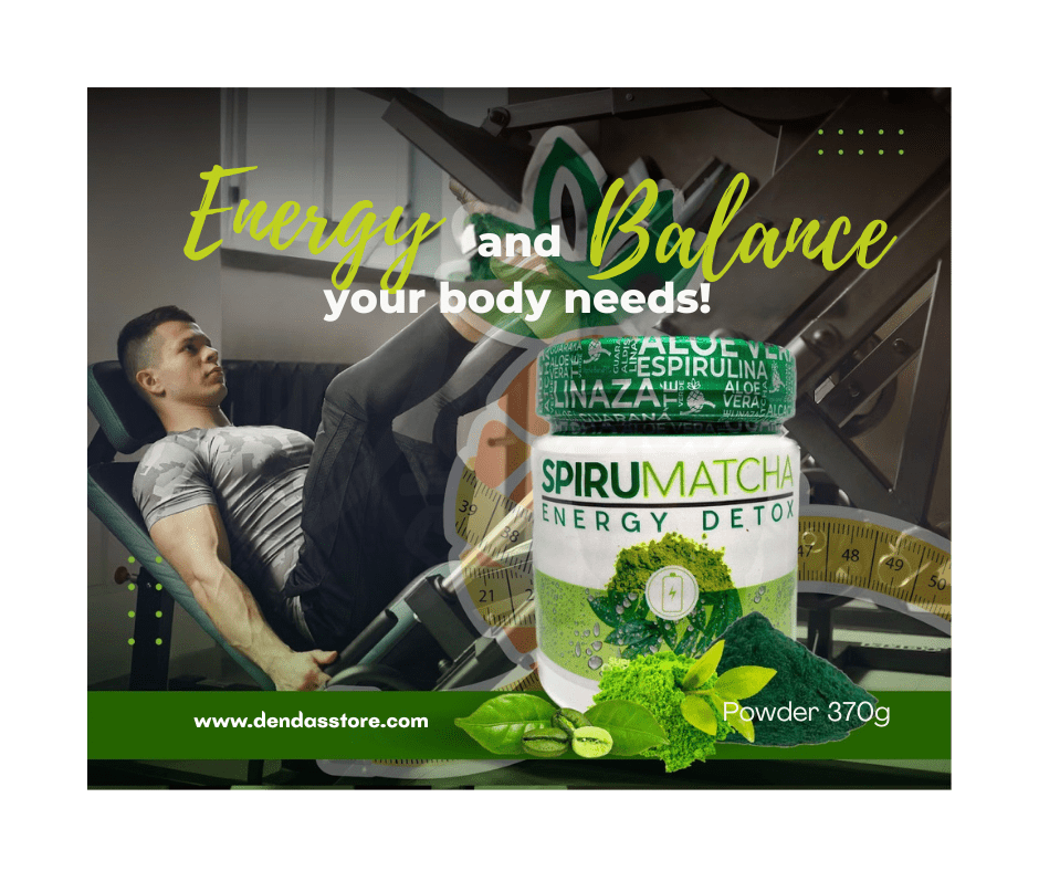 SPIRU𝗠𝗔𝗧𝗖𝗛𝗔 Energy Detox Powder by Apple BeneFIT®️ - 370g - DendasStore