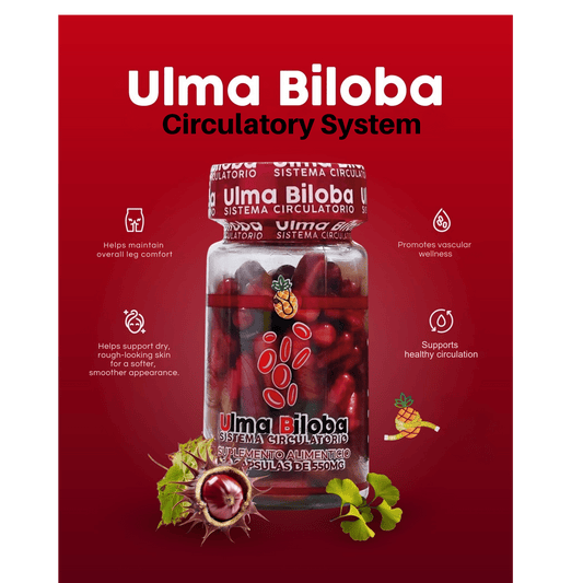 Ulma Biloba Circulatory Support | Apple BeneFit® – 60 Capsules - DendasStore