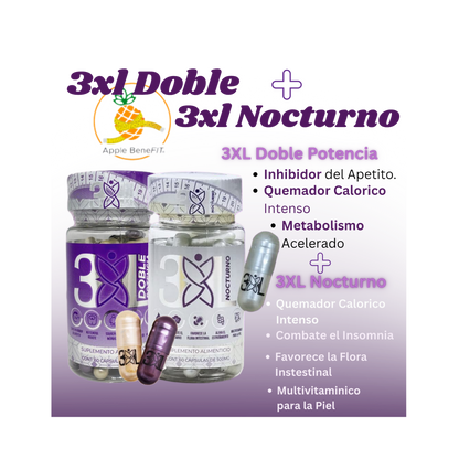 3XL Duo Doble Potencia + 3XL Nocturno by Apple BeneFit - Capsules