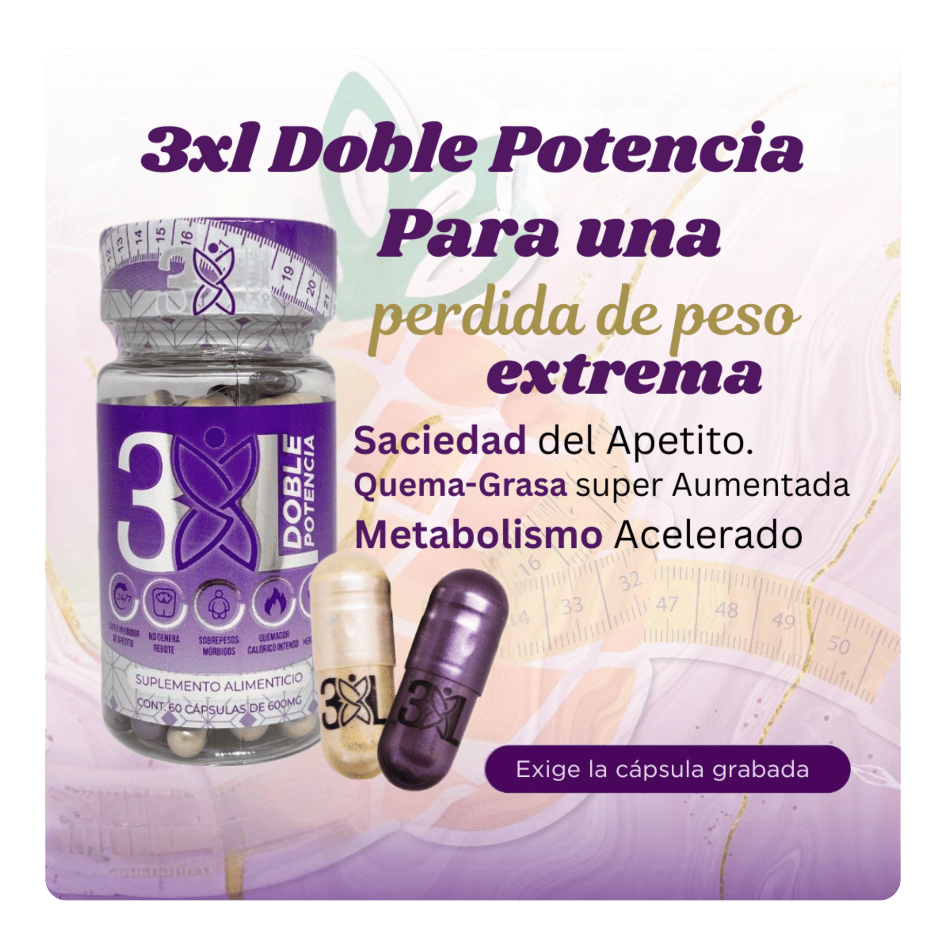 3X𝗟 Double Potency by Apple BeneFIT®️ – 60 Capsules - DendasStore