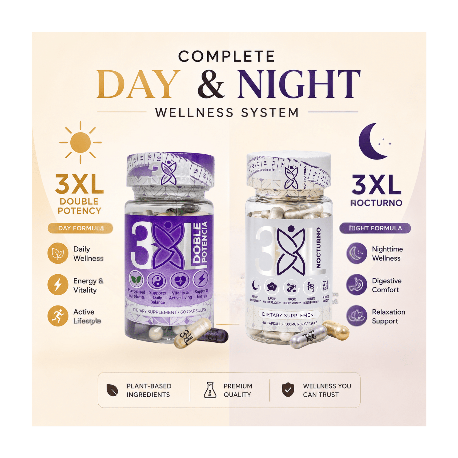 3XL Double Potency + 3XL Nocturno by Apple BeneFIT® - DendasStore