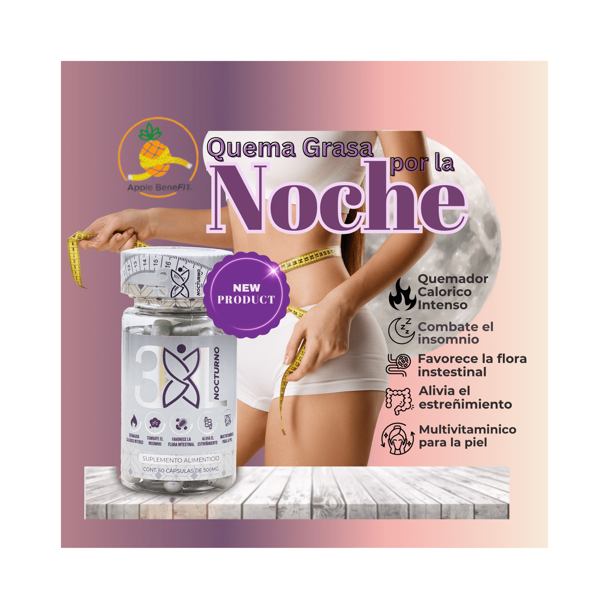 3XL Duo Doble Potencia + 3XL Nocturno by Apple BeneFit - Capsules - DendasStore