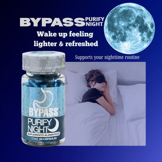 Bypass Purify Night – Cápsulas Nocturnas para Bienestar Digestivo y Equilibrio Interno – 60 Cápsulas
