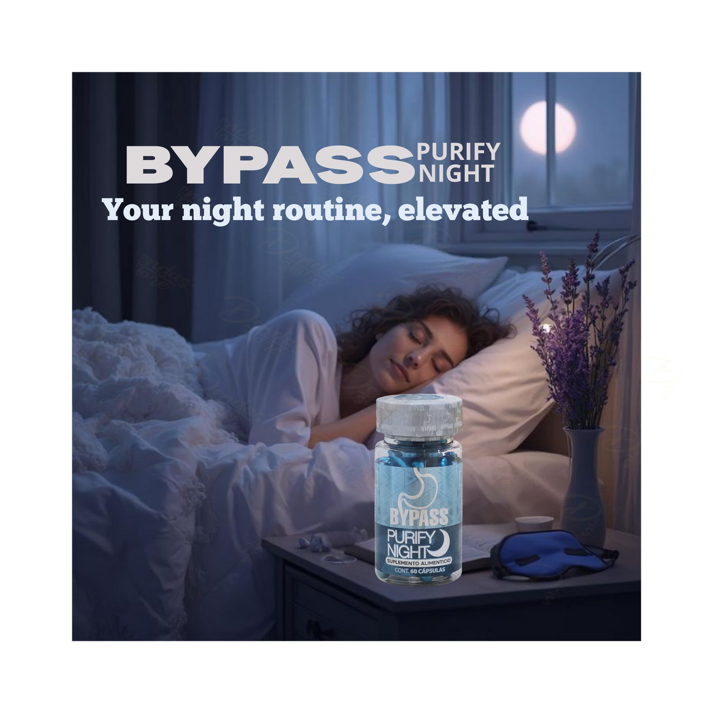 Bypass Purify Night – Cápsulas Nocturnas para Bienestar Digestivo y Equilibrio Interno – 60 Cápsulas