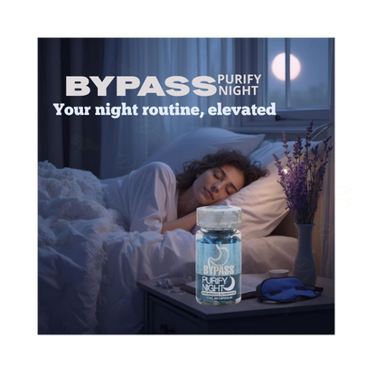 Bypass Purify Night – Cápsulas Nocturnas para Bienestar Digestivo y Equilibrio Interno – 60 Cápsulas