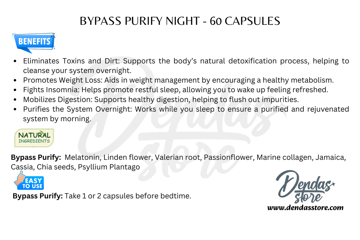 ByPass Purify Night - 60 Capsules