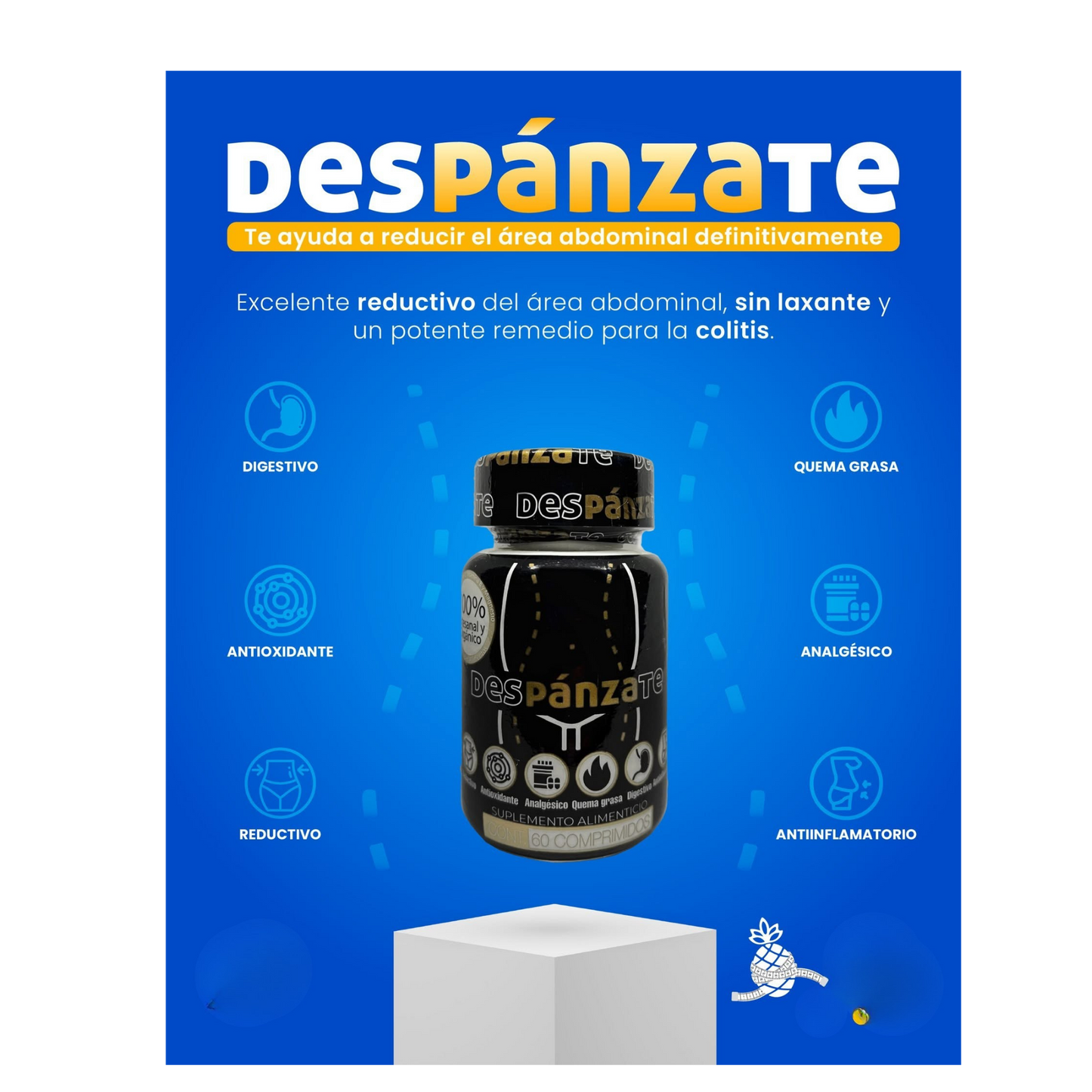 DESPANZATE® Herbal Digestive & Belly Wellness Support | 60 Tablets