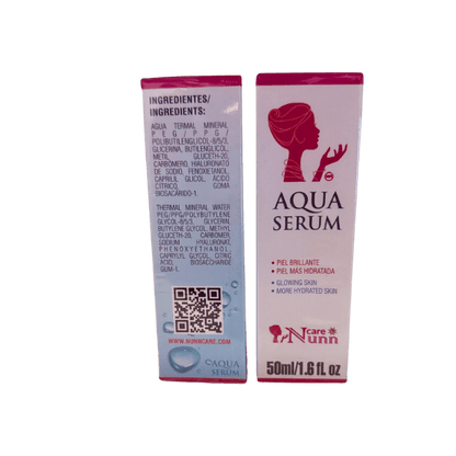 Aqua Serum by NunnCare – Deep Hydration Face Serum with Hyaluronic Acid & Vitamin E (1.6 fl oz) - DendasStore