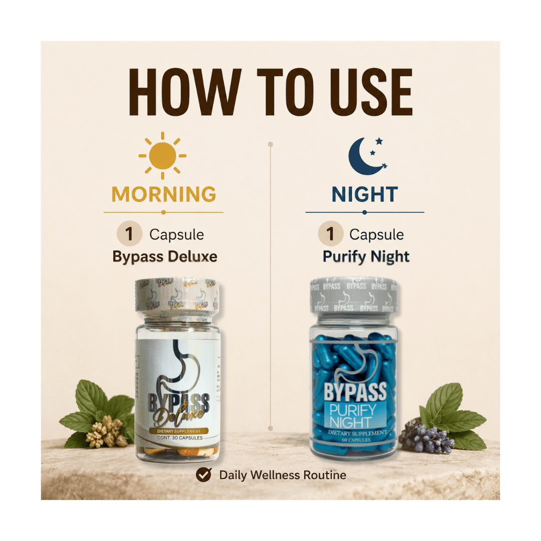 Bypass Deluxe Duo + Purify Night – Day & Night Herbal System - DendasStore