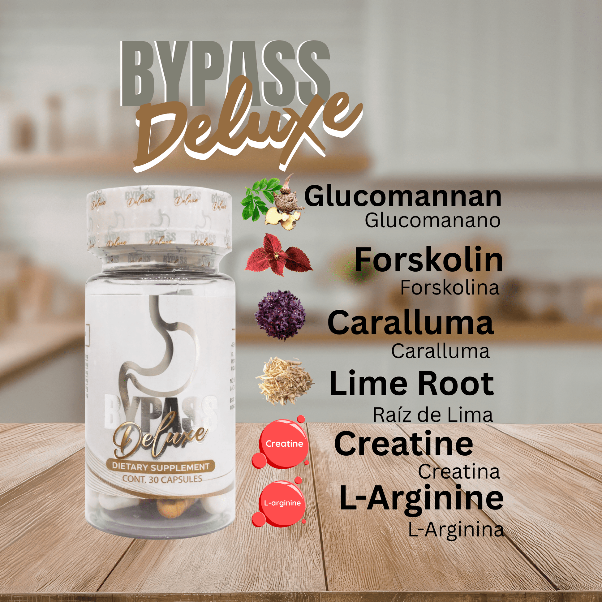 ByPass Deluxe – Natural Appetite & Energy Support Capsules (30 Count) | Apple BeneFIT® - DendasStore