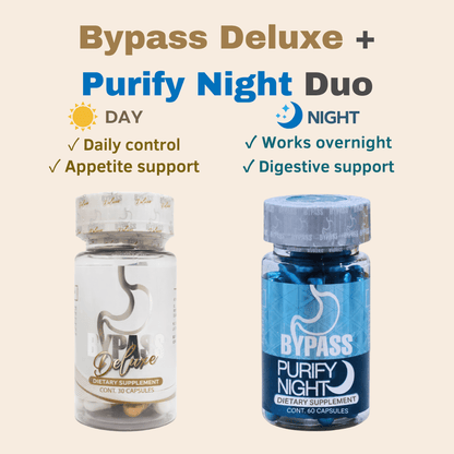 Bypass Deluxe + Purify Night Duo | 90 Capsules - DendasStore