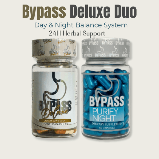 Bypass Duo Deluxe – Day & Night Herbal Wellness Capsules | 24H Balance & Digestive Support - DendasStore