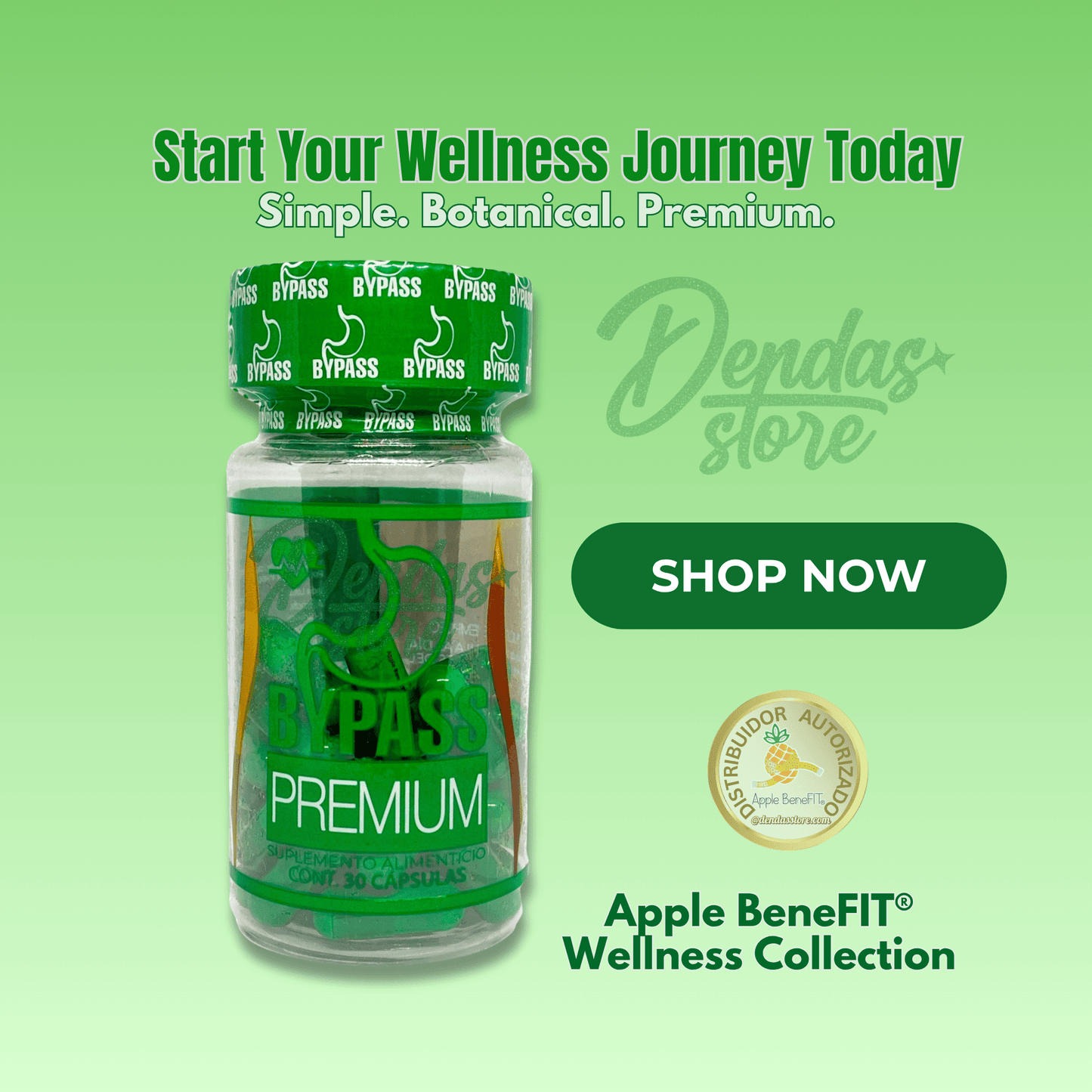 Bypass Premium Botanical Wellness Capsules (30 Count) - DendasStore