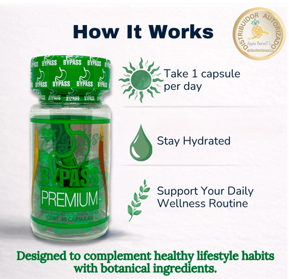 Bypass Premium Botanical Wellness Capsules (30 Count) - DendasStore