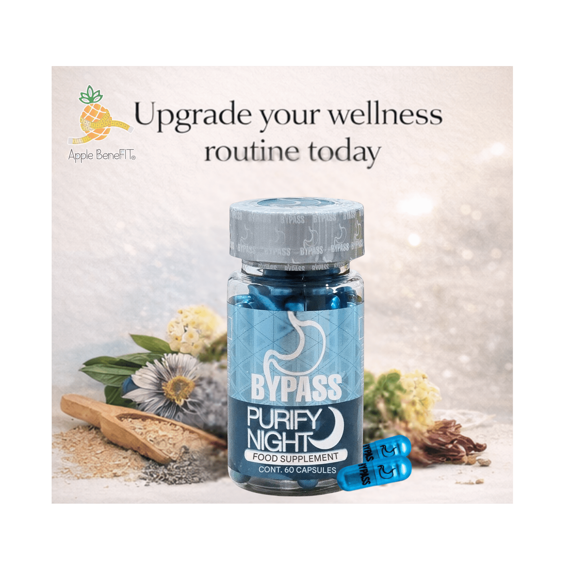 Bypass Purify Night – Nighttime Digestive Support Capsules | Evening Wellness Routine | 60 Capsules - DendasStore