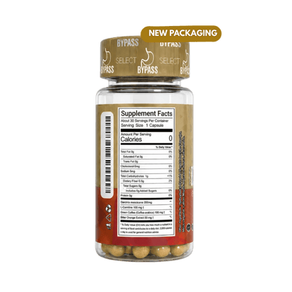 Bypass Select Weight Loss Capsules – Fat Burner & Carb Blocker - 30 Capsules - DendasStore