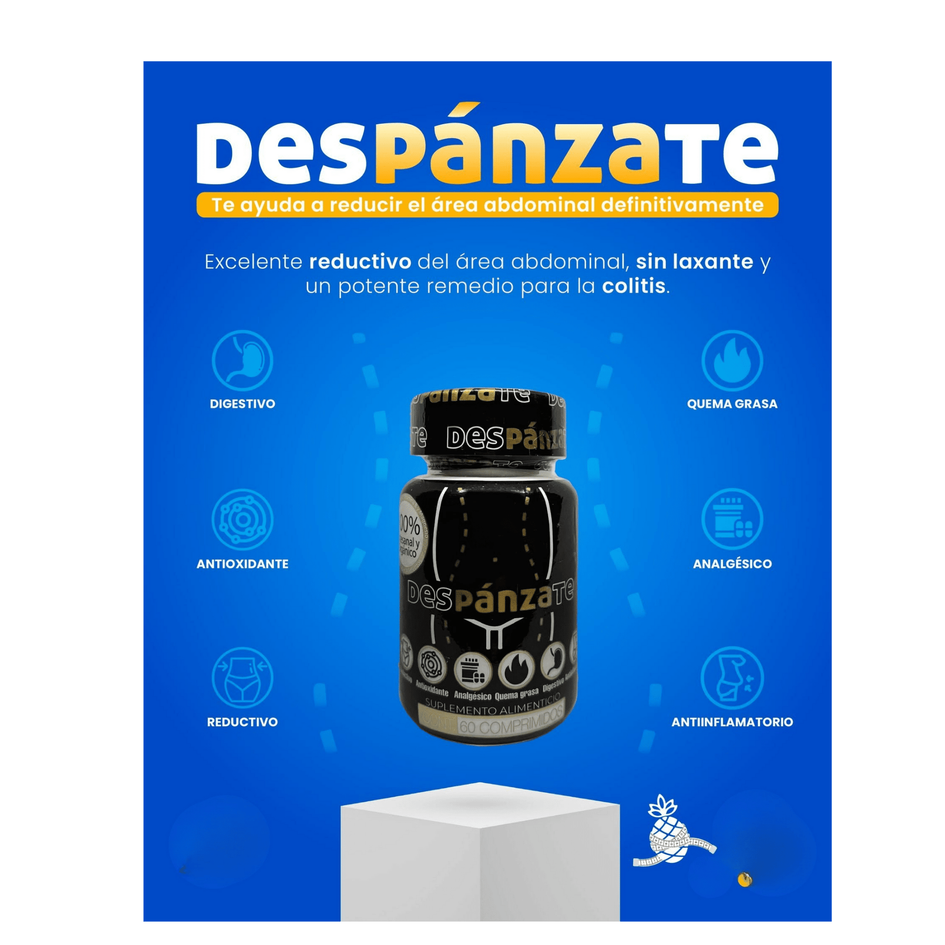 DESPANZATE® Herbal Digestive & Belly Wellness Support | 60 Tablets - DendasStore