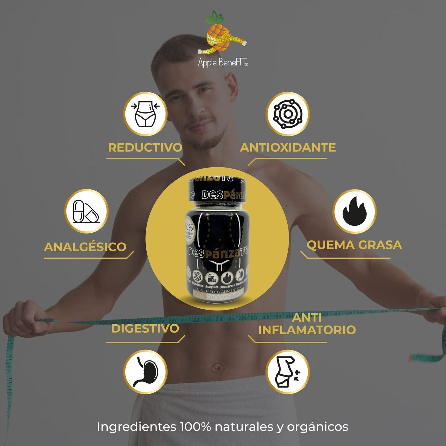 Despanzate Plus by Apple Benefit – Herbal Digestive Support Formula – 60 Capsules - DendasStore