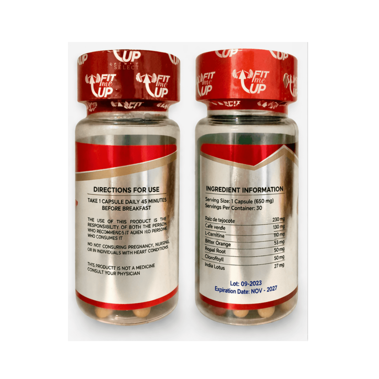 FitMe Up Select – Herbal Wellness Capsules with Tejocote Root, Green Coffee & Nopal – Daily Lifestyle Support – 30 Capsules - DendasStore