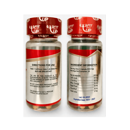 FitMe Up Select – Herbal Wellness Capsules with Tejocote Root, Green Coffee & Nopal – Daily Lifestyle Support – 30 Capsules - DendasStore