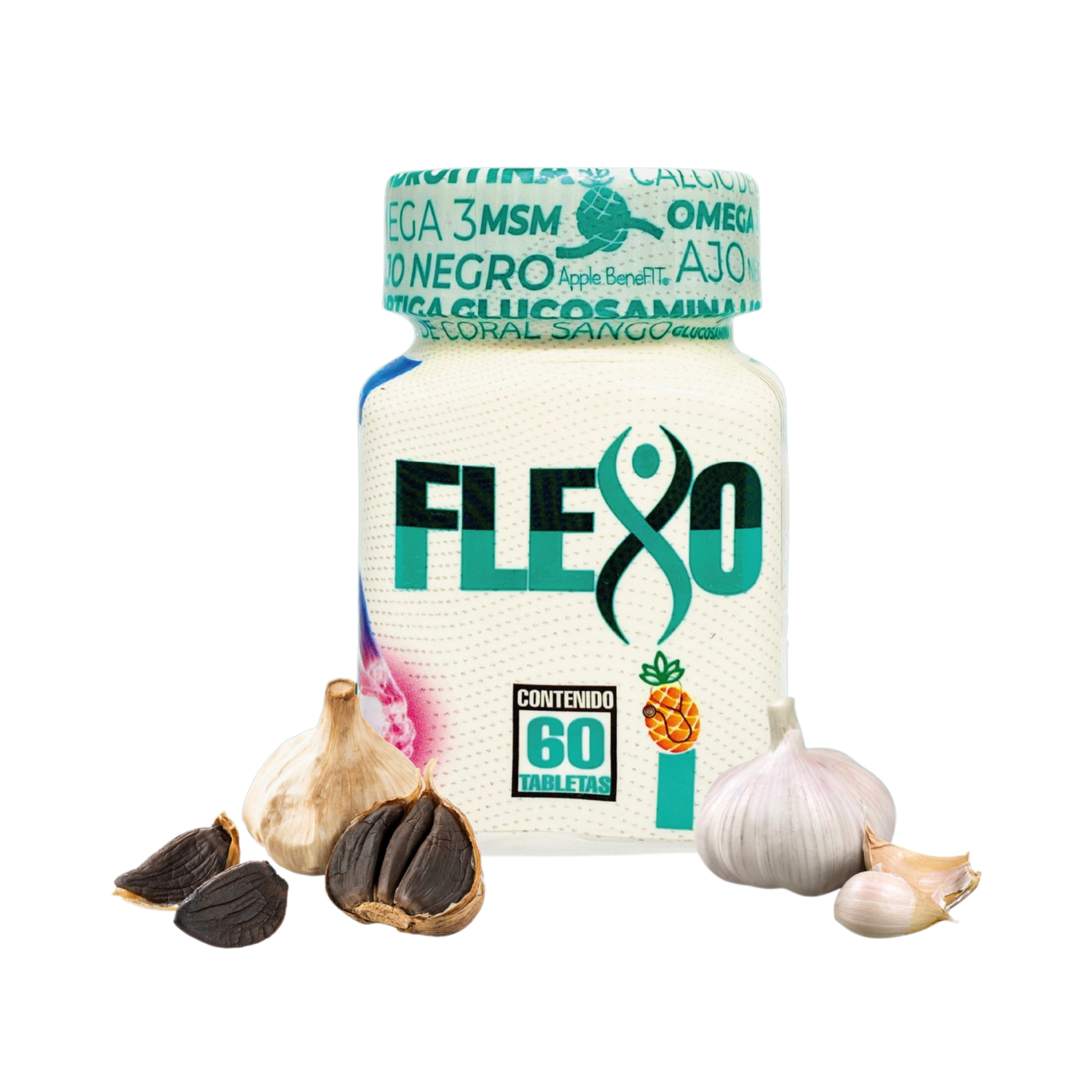 Flexo 60 Tablets – Joint & Bone Support Supplement with Glucosamine by Apple BeneFIT® - DendasStore