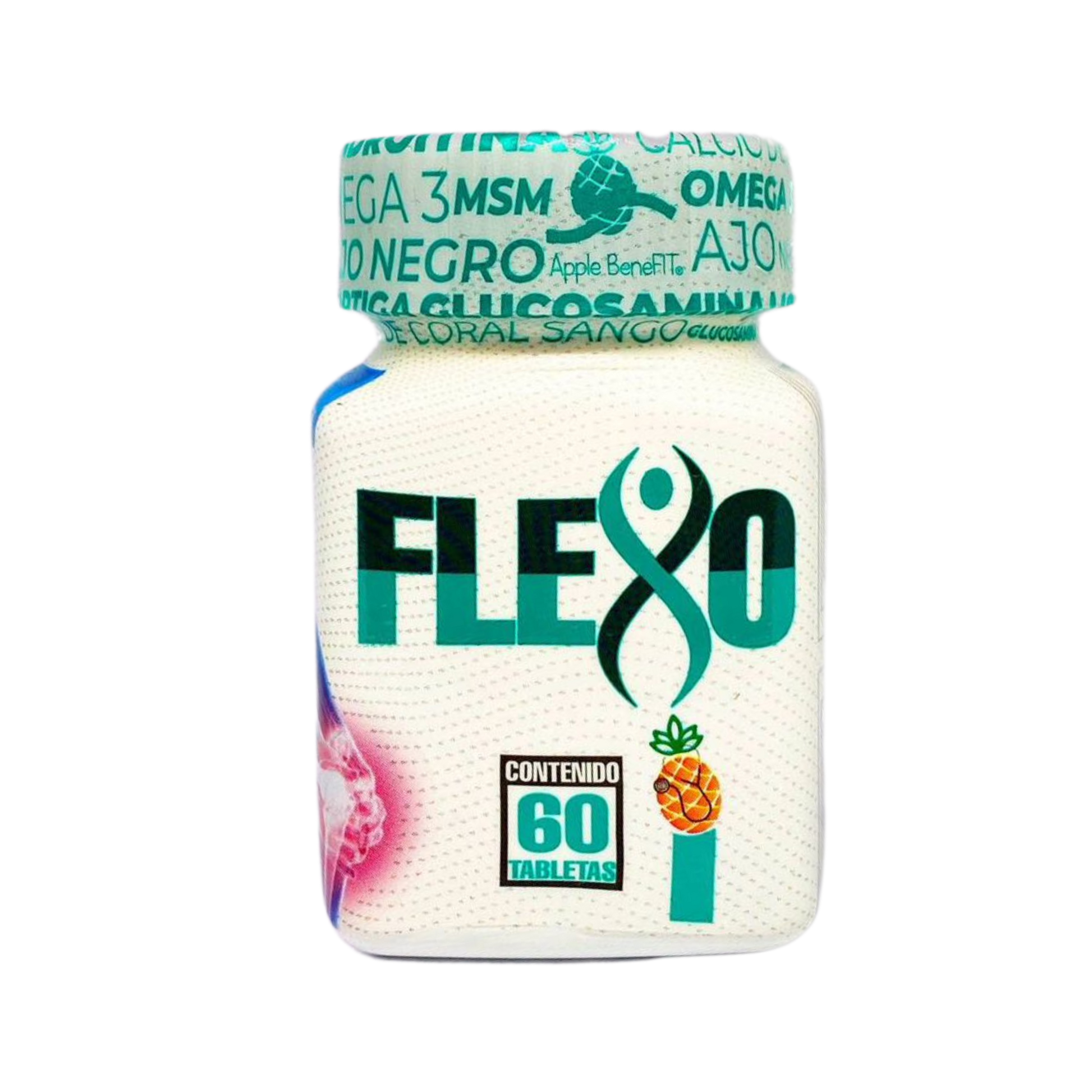Flexo 60 Tablets – Joint & Bone Support Supplement with Glucosamine by Apple BeneFIT® - DendasStore