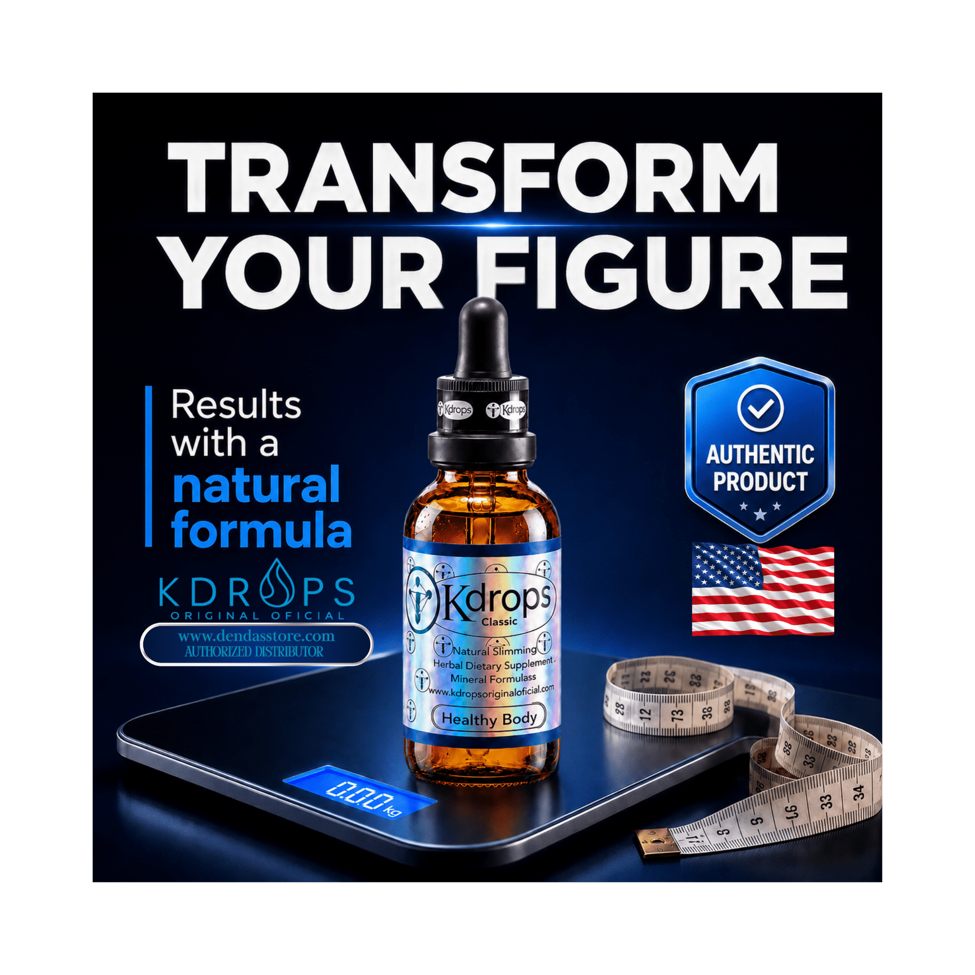 Kdrops Classic – Natural Metabolic Support Drops 1 Bootle - DendasStore