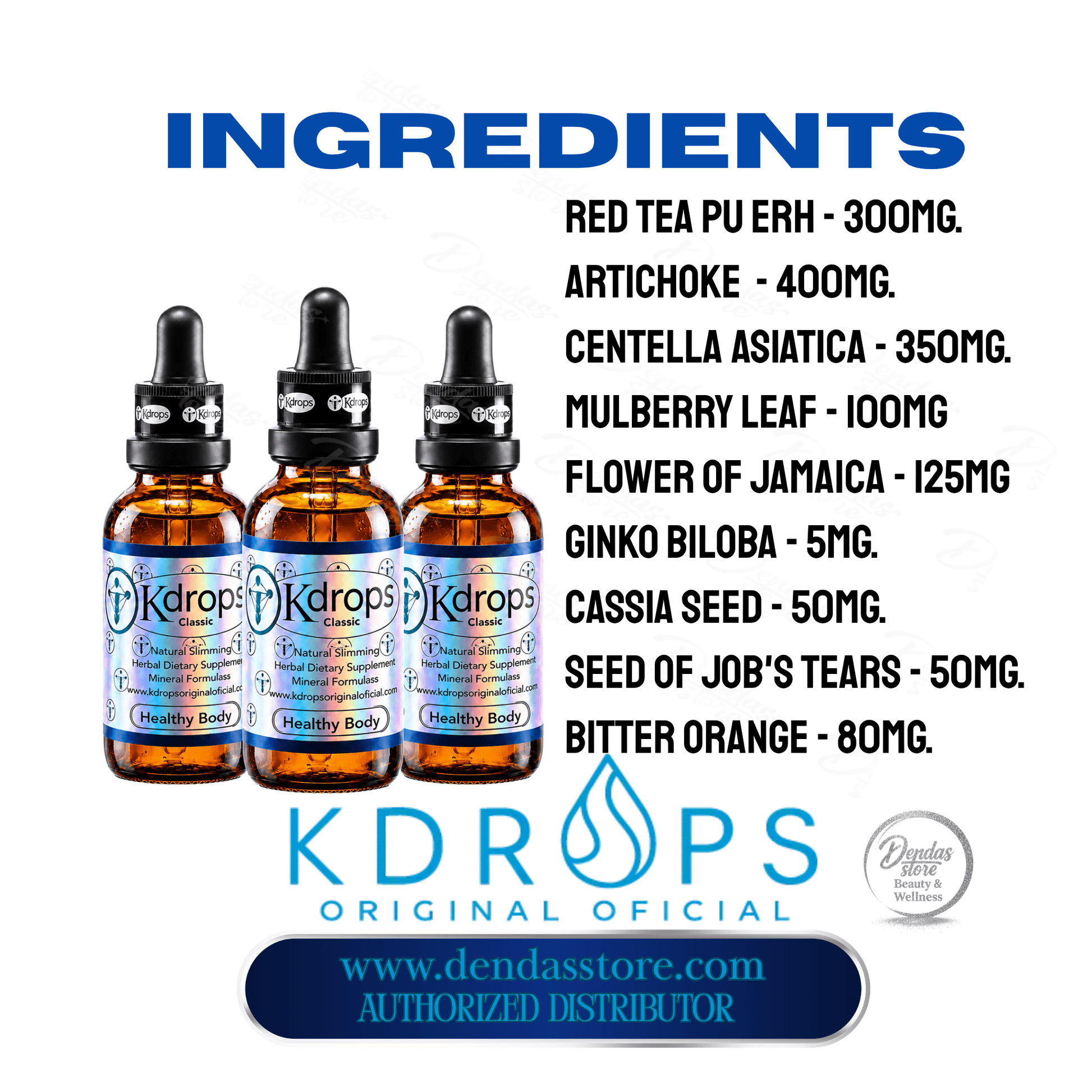 Kdrops Classic – Natural Metabolic Support Drops 1 Bootle - DendasStore