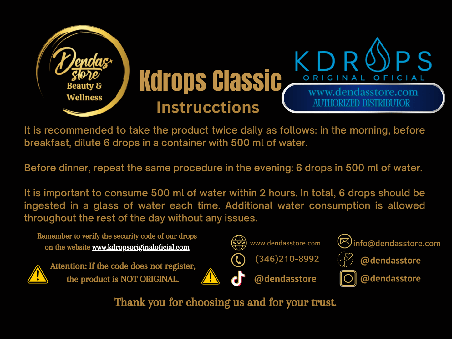 Kdrops Classic – Natural Metabolic Support Drops 1 Bootle - DendasStore