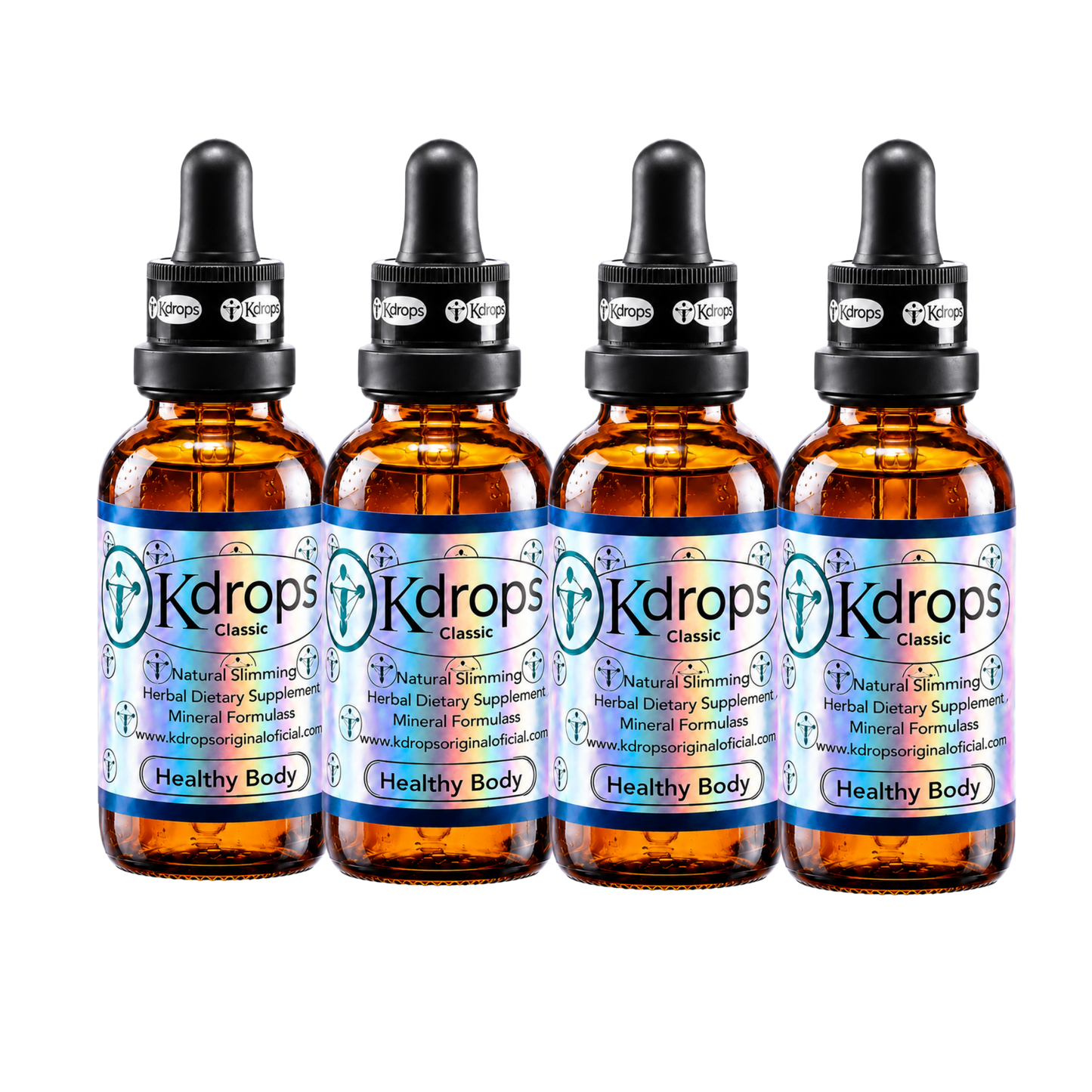 Kdrops Classic – Natural Metabolic Support Drops (4-Bottle Set) + 1 FREE BOTTLE - DendasStore